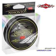 Шнур плетёный Mikado Nihonto Octa Braid диаметр 0,30мм размотка 150м цвет черный